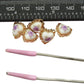 Tiny decorative fasteners for clothes