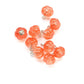 Orange Mini Pumpkins Glass beads for Decoration. Creative gift ideas for jewelry makers. Cute Charms for Craft Enthusiasts. Set of 10, 10 mm