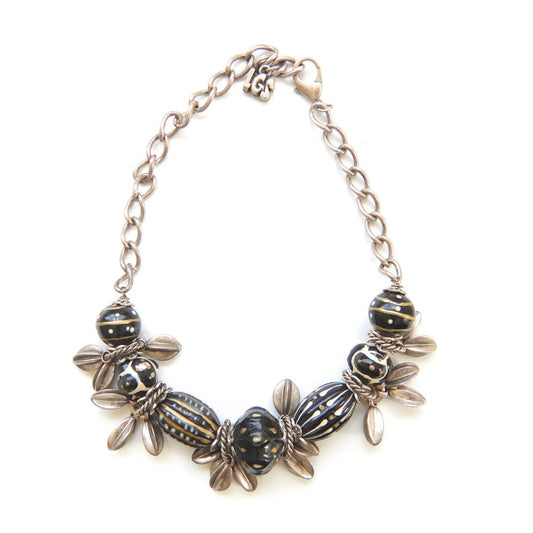 Bee boho jewelry necklace