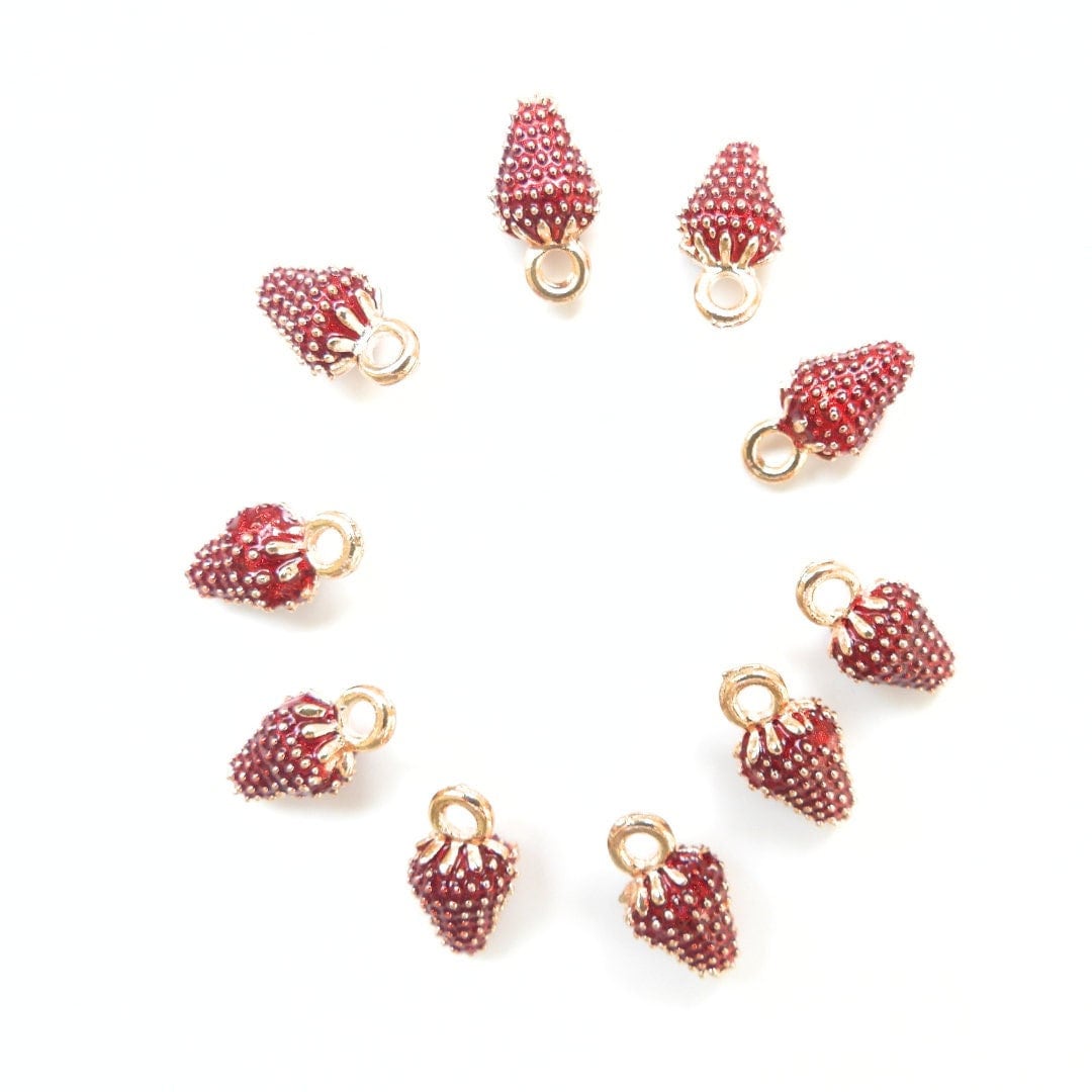 Strawberry pendant charms