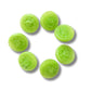 Vintage green glass buttons for sewing and crafting. Set of 5, with a shank, 13 mm. Rare antique Czech glass sewing supplies for fall