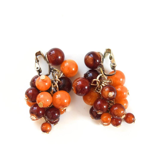 Vintage Clip On Dangling Earrings