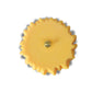 Large sunflower button with a shank for your fall-themed sewing or crafting projects - Yellow embellishment to sew on bags or hats - 40 mm