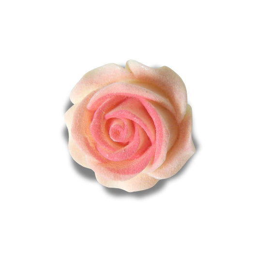 Fancy rose flower button for decorative sewing,crafting, and jewelry making - 35 mm, with a shank - Cute Bridal bouquet embellishment