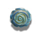 Blue rose flower button for decorative sewing, crafting, and jewelry making - 35 mm, with a shank - Cute blue Bridal bouquet embellishment