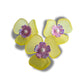 Flower Shaped Buttons – Set of 3, with a shank back - Perfect for Clothing, Jewelry Making and More - Gifts for someone who likes sewing