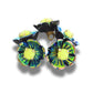 Tiny Blue & Yellow Flower Shaped Buttons for Decorating or Sewing – Set of 5