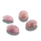 Set of 4 Vintage Inspired Purple Floral Buttons – 18mm Resin Shank Buttons for Decorating, Sewing, Embellishing Jewelry or Clothes