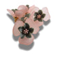 Pink Flower Shaped Buttons – Decorative and Fancy Fasteners with Metal Shank for Sewing, Crafting, jewelry or DIY Projects - Set of 5, 20 mm