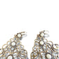 Big Statement Dangle Earrings for Pierced Ears, made from Extra Large Filigree Metal Pieces - Vintage 1980s - Gift for her - Bohemian Chic