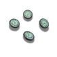 Vintage Inspired Clock Buttons Green - 17mm, With A Shank – Set of 4 for Fun Easy Sewing Projects, Crafts, Decorating Clothes or Bags