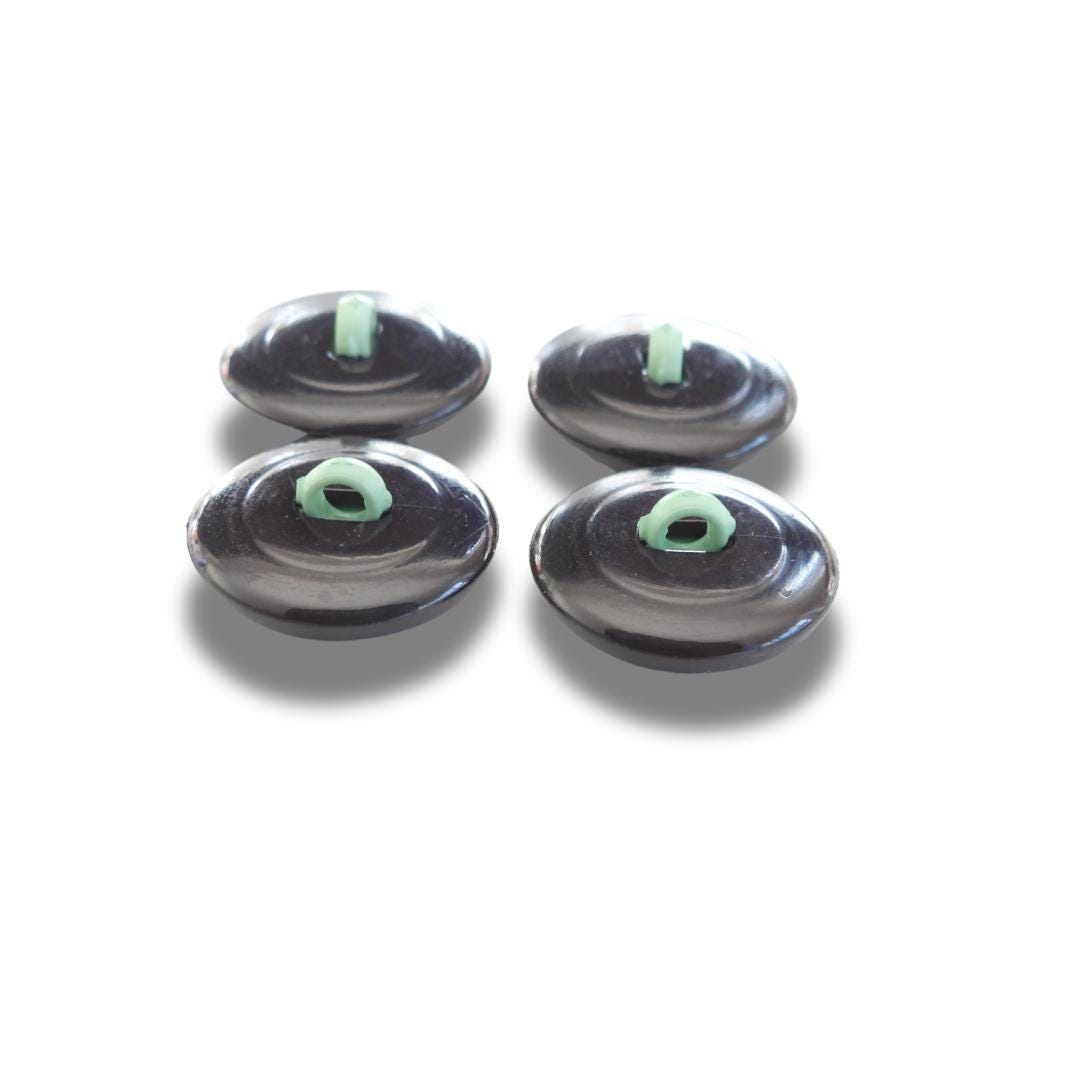 Vintage Inspired Clock Buttons Green - 17mm, With A Shank – Set of 4 for Fun Easy Sewing Projects, Crafts, Decorating Clothes or Bags