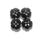 Metal flower-shaped buttons! Matte black, solid metal, made in Italy – perfect for jackets, coats, bags, and stylish DIY projects