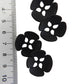 Metal flower-shaped buttons! Matte black, solid metal, made in Italy – perfect for jackets, coats, bags, and stylish DIY projects