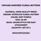 Set of 4 Vintage Inspired Purple Floral Buttons – 18mm Resin Shank Buttons for Decorating, Sewing, Embellishing Jewelry or Clothes