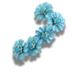 Blue daisy-shaped buttons for summer crafts & jewelry. Add floral flair to sundresses, hats or totes. Set of 5, 13mm, shank back