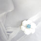 Lovely vintage-inspired flower brooch. Lightweight enamel-look jewelry piece with retro 1950s design. Perfect for blazers, hats, scarves...