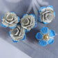 Set of 5 vintage-style jeweled buttons