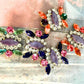 Purple Czech Rhinestone Buttons