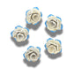 Set of 5 vintage-style jeweled buttons