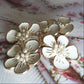 flower buttons with pearls