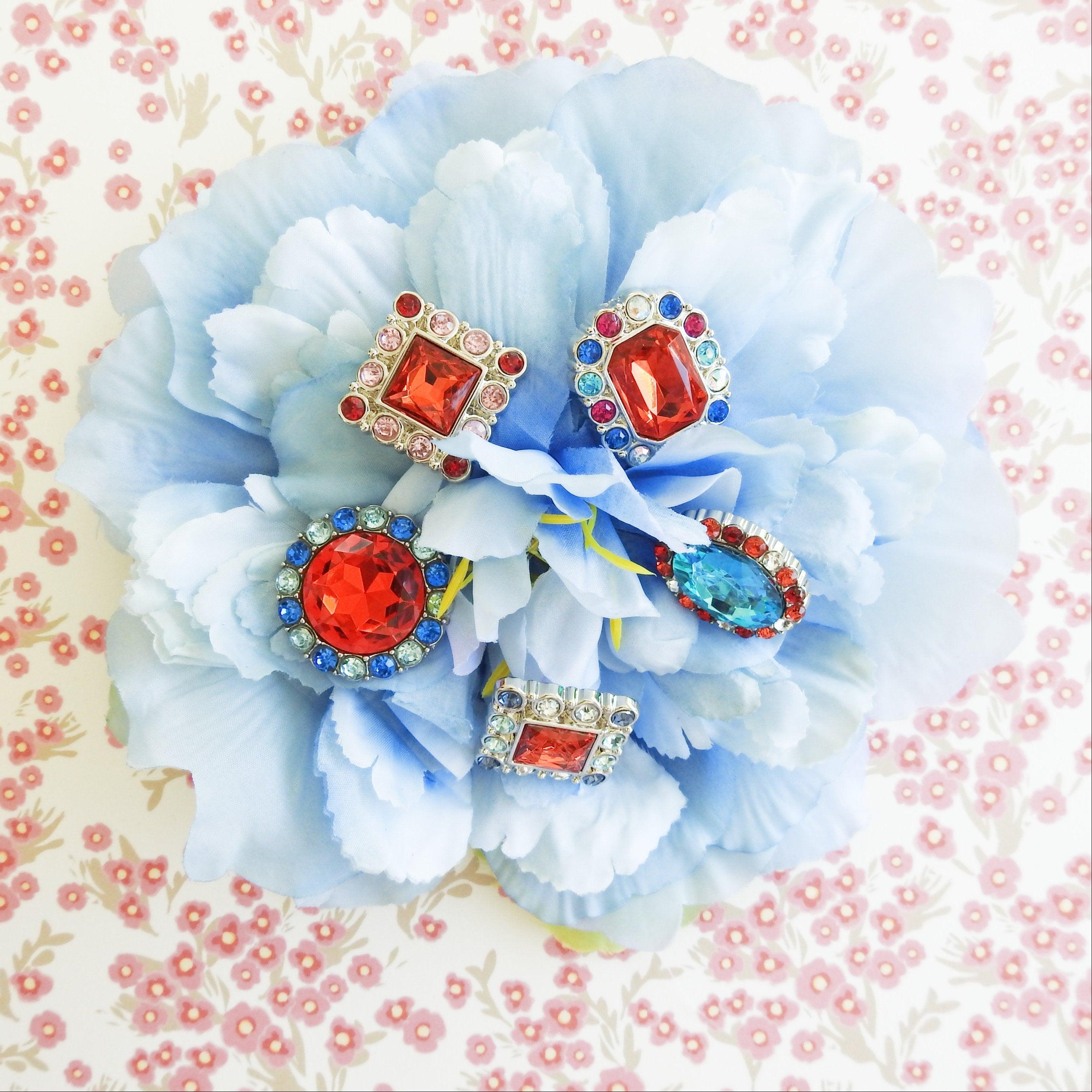 Large rhinestone buttons for bracelet making – zazaofcanada