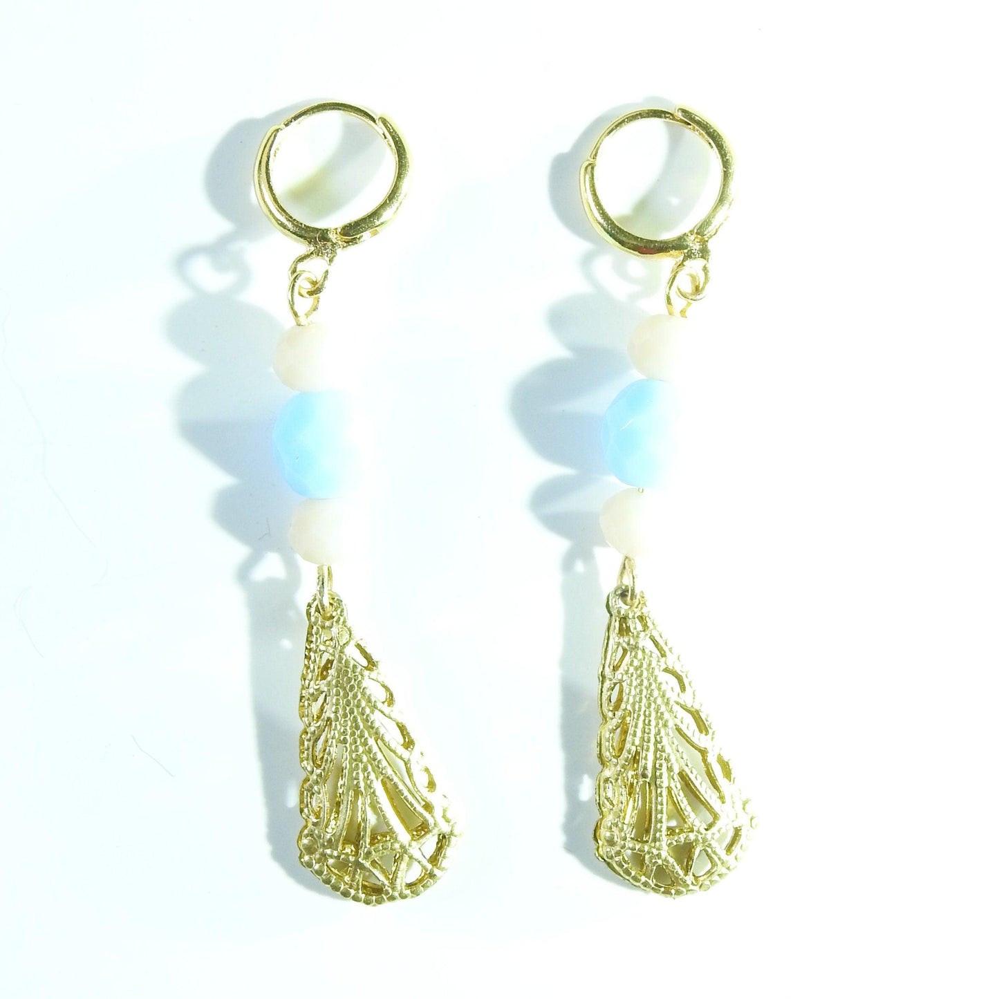 long filigree earrings for round face