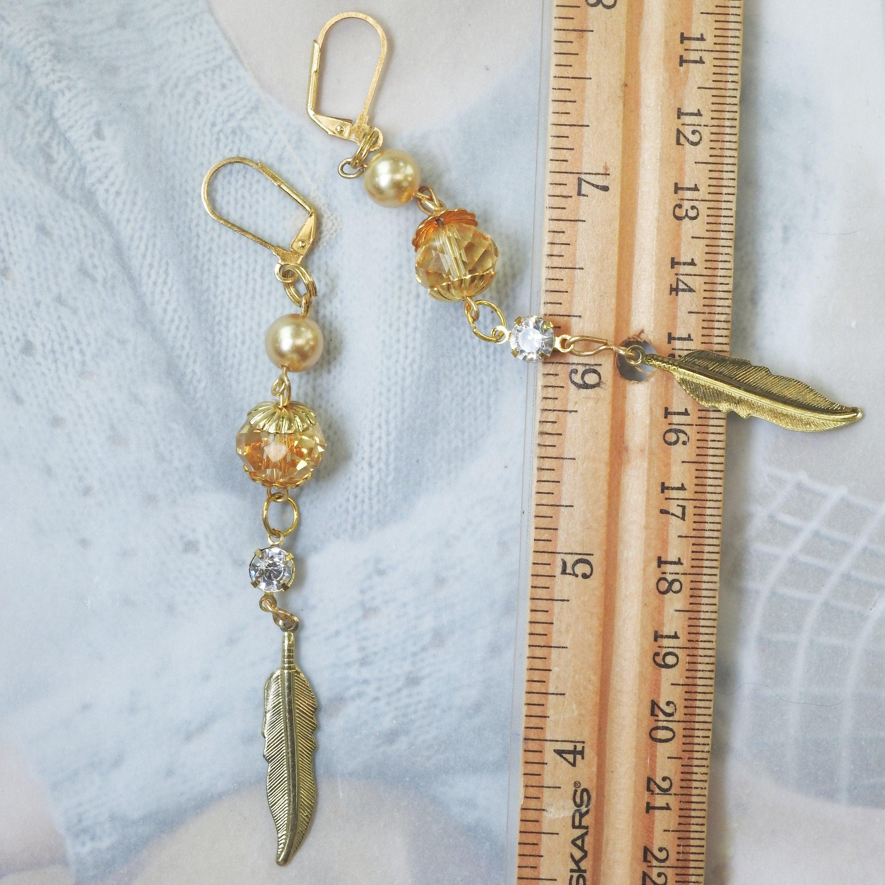 Extra long hot sale dangle earrings