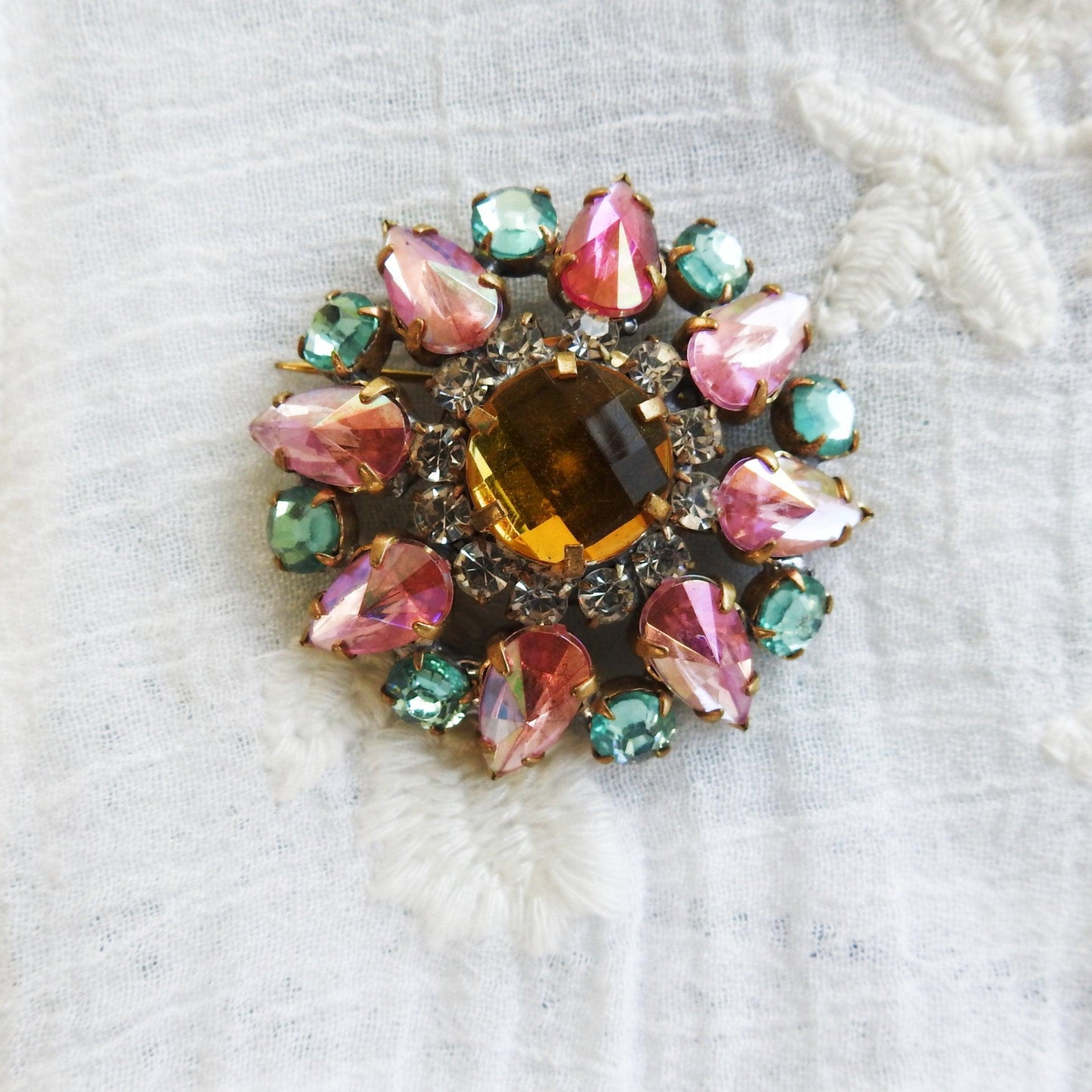  crystal brooch