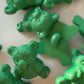 Forest green teddy bear buttons for sewing or crafting! Perfect to sew on clothing