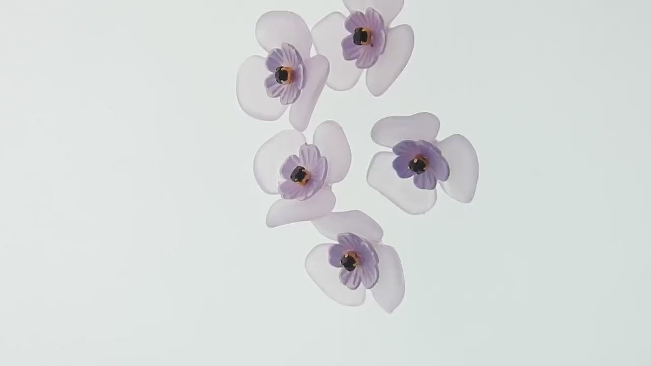 Fancy flower-shaped buttons
