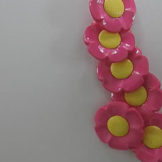 Decorative flower-shaped buttons