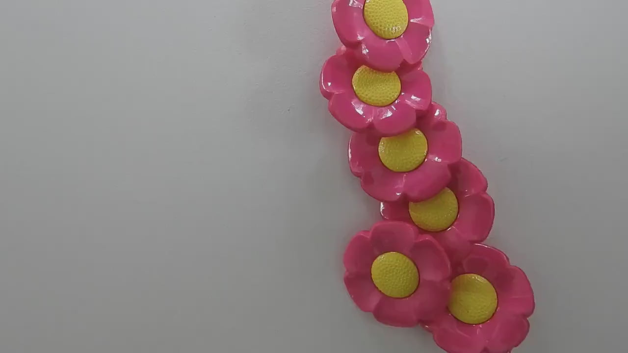 Decorative flower-shaped buttons