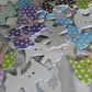 Colorful lot of 30 fun wood buttons