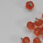 Orange Mini Pumpkins Glass beads for Decoration. Creative gift ideas for jewelry makers. Cute Charms for Craft Enthusiasts. Set of 10