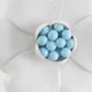 Lovely vintage-inspired flower brooch. Lightweight enamel-look jewelry piece with retro 1950s design. Perfect for blazers