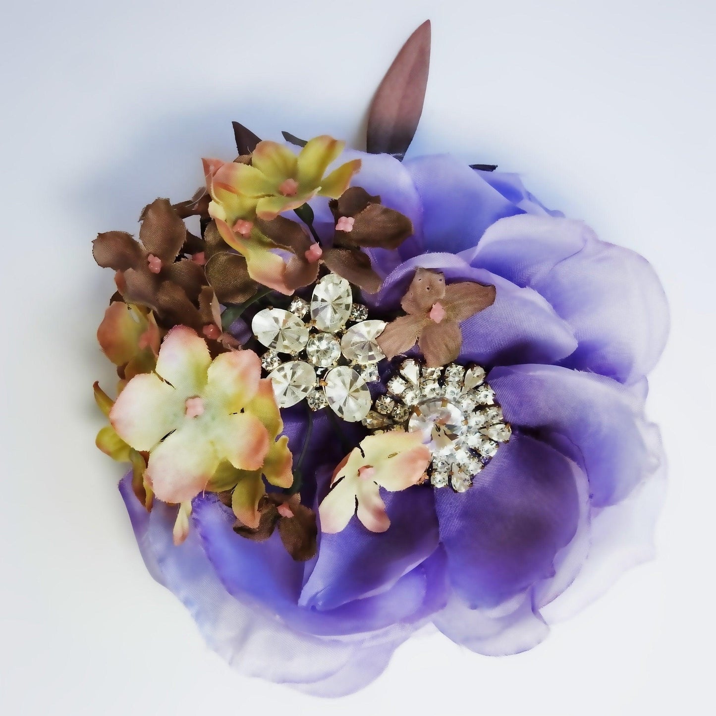 Purple flower brooch, very large summer brooch, jewelry accessories for mom, pastel violet wedding brooch | 5&#39;&#39; - 12 cm