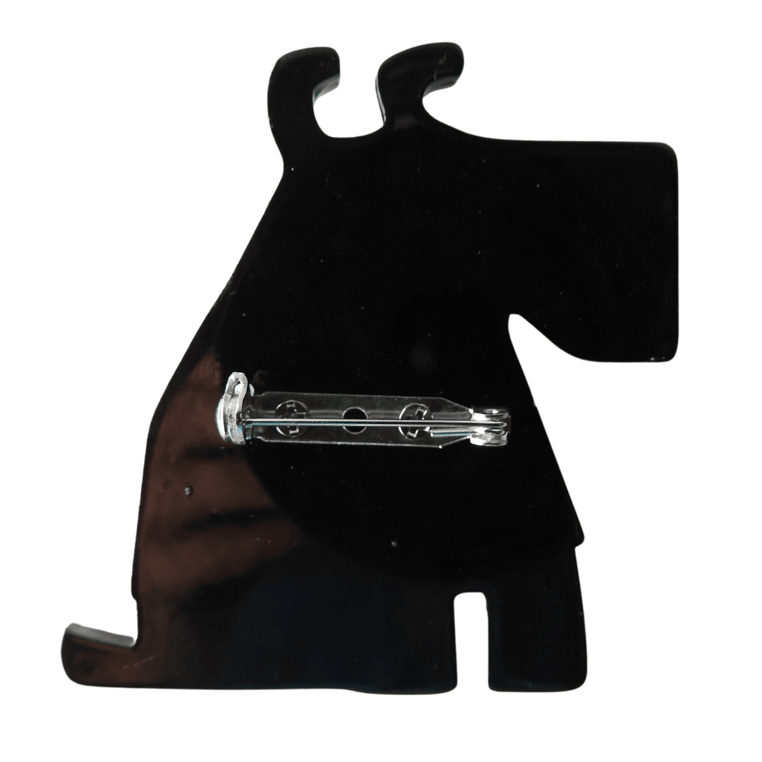 Scottie dog brooch