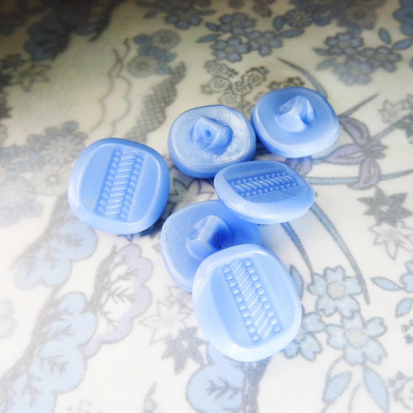 blue antique sewing buttons for sale
