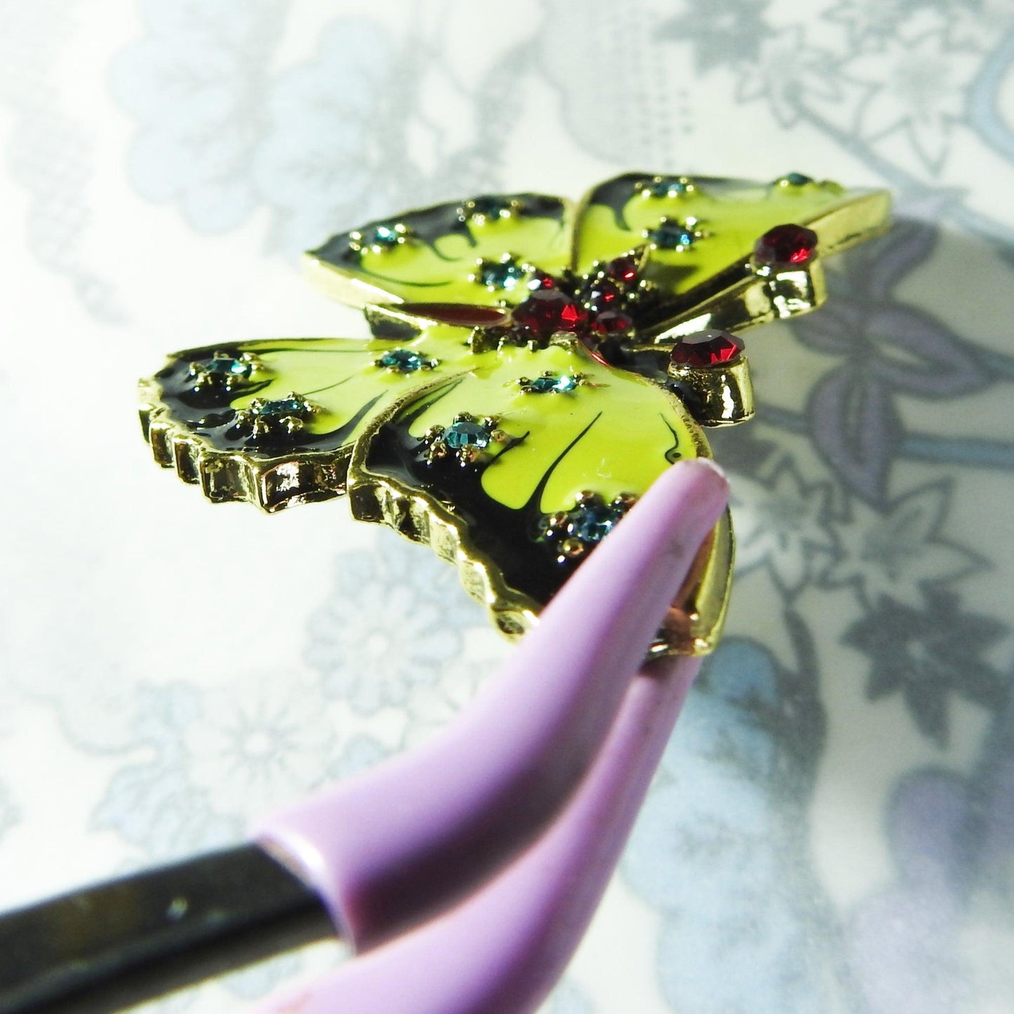 Vintage-Look Butterfly Brooch