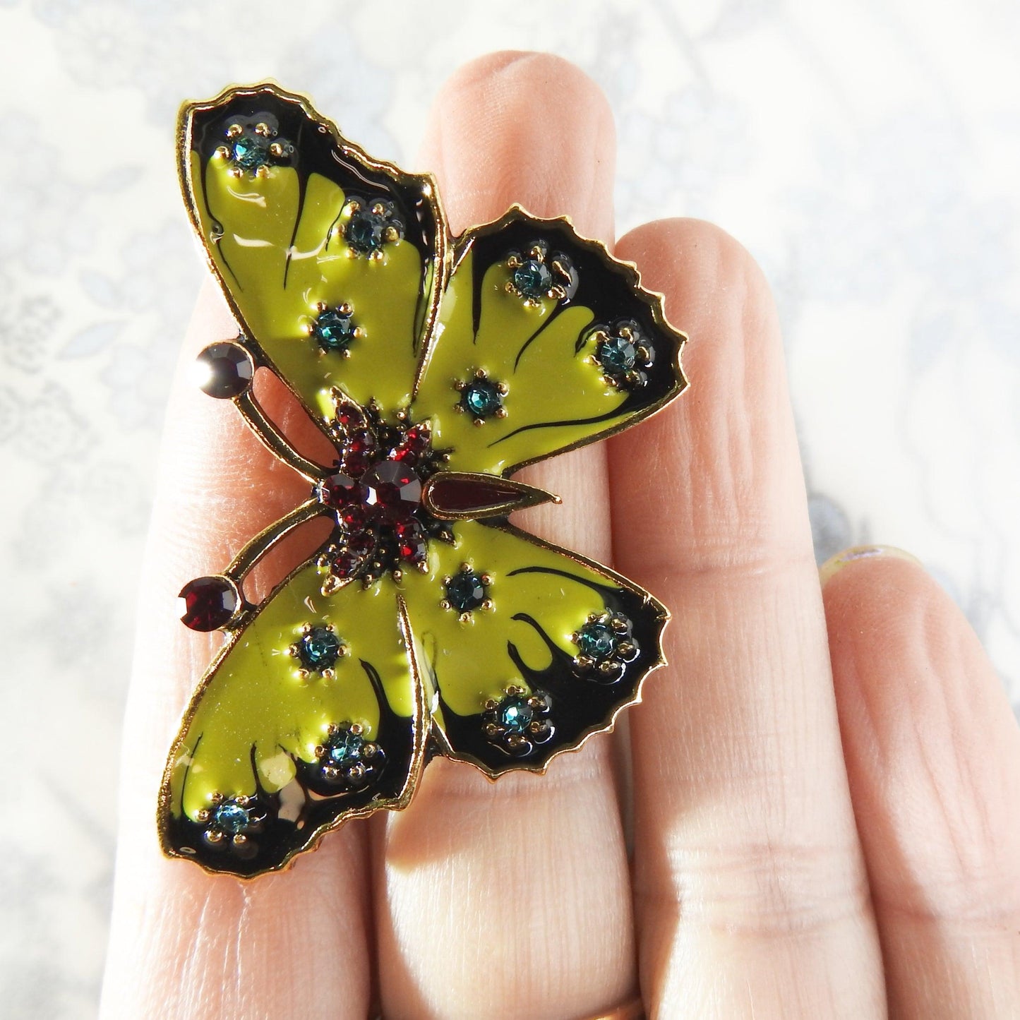 vintage butterfly brooch