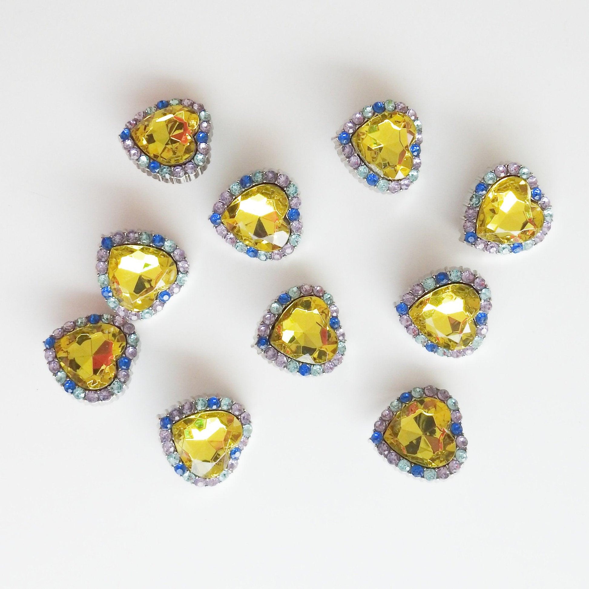 10, Pearl Resin and Gold Metallic Buttons, Fancy Buttons, Gold