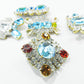 Crystal Czech glass buttons