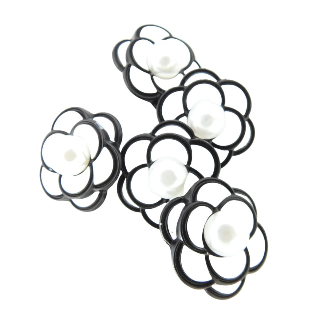 Flower-Shaped Decorative Buttons