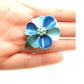 Vintage light blue brooch pins flower