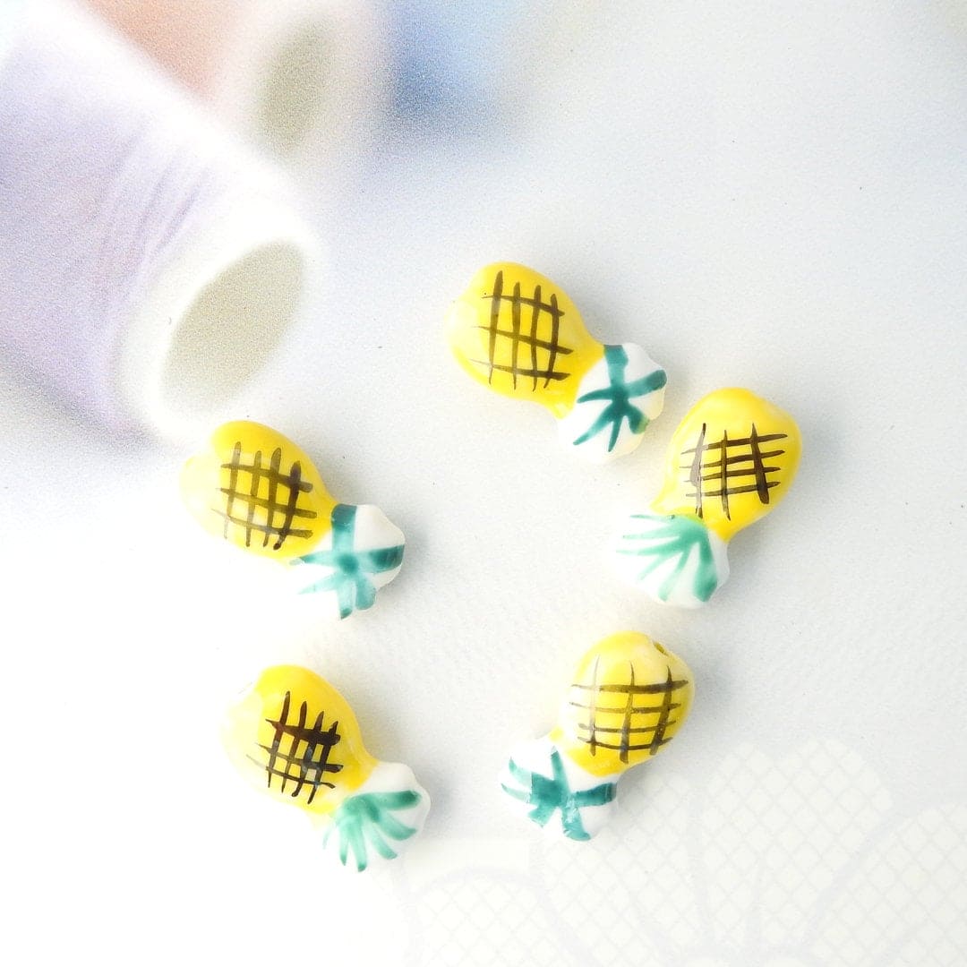 Porcelain Pineapple beads - Best gifts for beaders