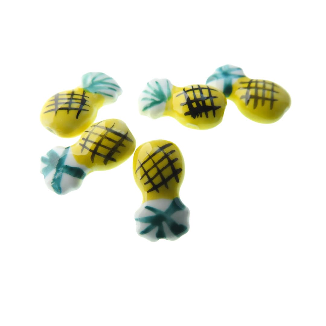 Porcelain Pineapple beads - Best gifts for beaders