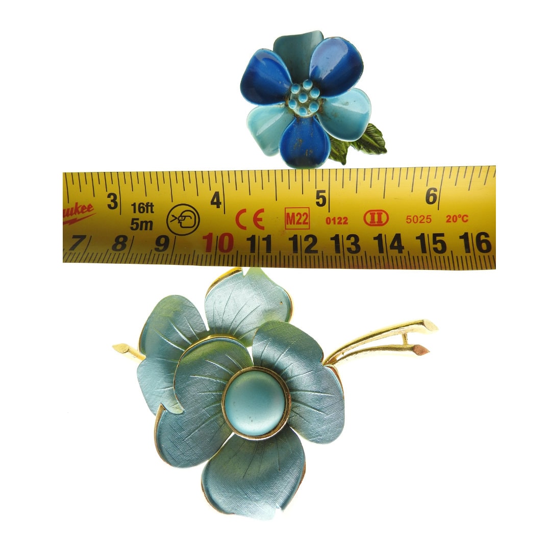 Vintage outlet Brooch Lot of 6 Long Stem Flower