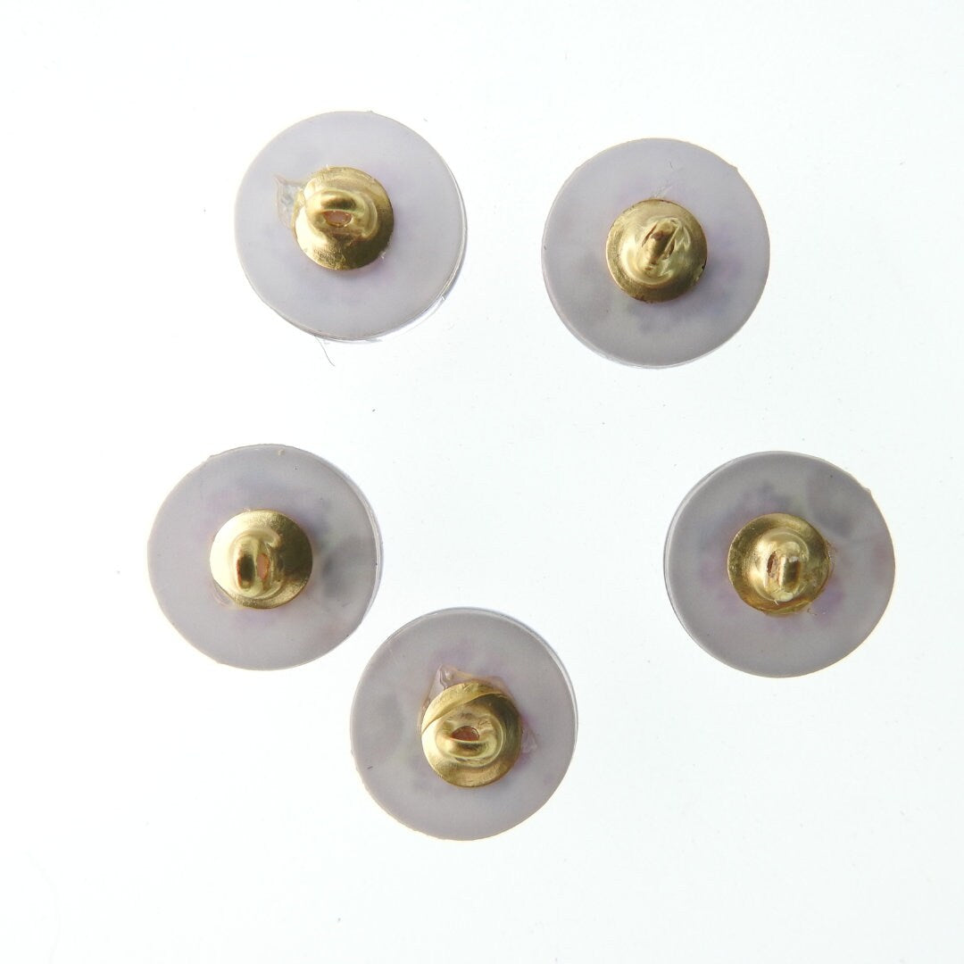 Fancy Hydrangea Flower Buttons for needlework enthusiasts and nature-inspired sewing and cute jewelry projects. 12 mm, set of 5.