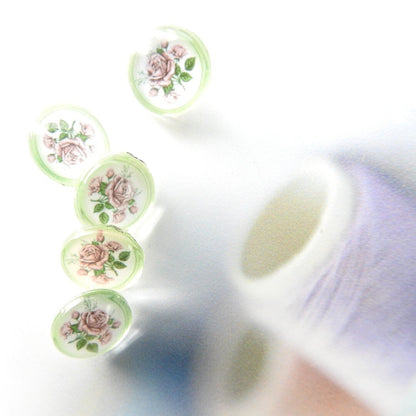 Rose flower buttons for decorating